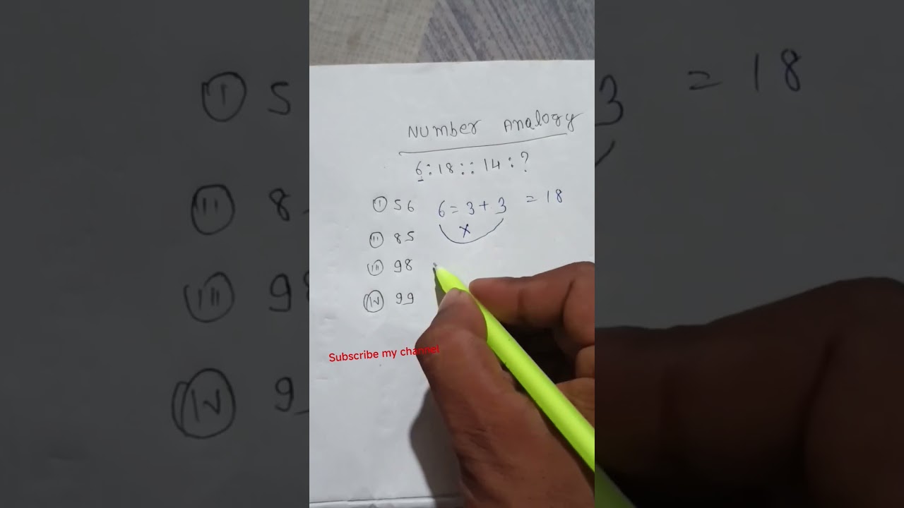 Number analogy #math#notes#tricks #study