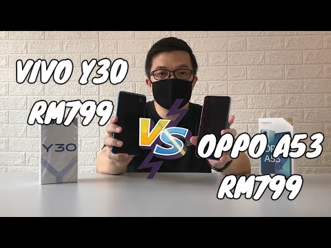 Oppo A53 2020 vs Vivo Y30 Camera Spec Design Video And Antutu Benchmark  Score Malaysia