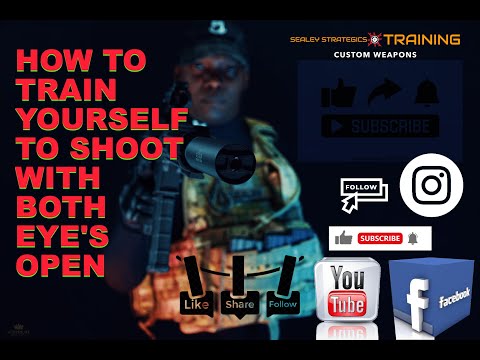How to shoot with both eyes open #guns #gun #education #educational #training #drills