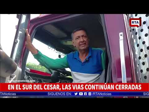 EN EL SUR DEL CESAR, LAS VÍAS CONTINÚAN CERRADAS