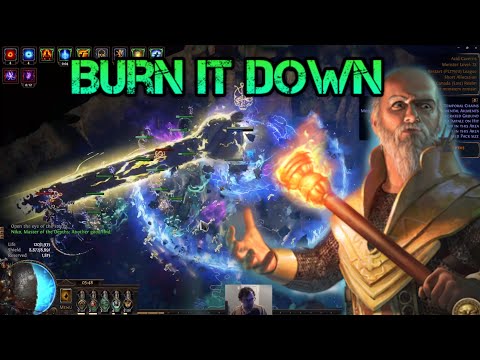 Mana Righteous Fire Torching Atlas on Day 1