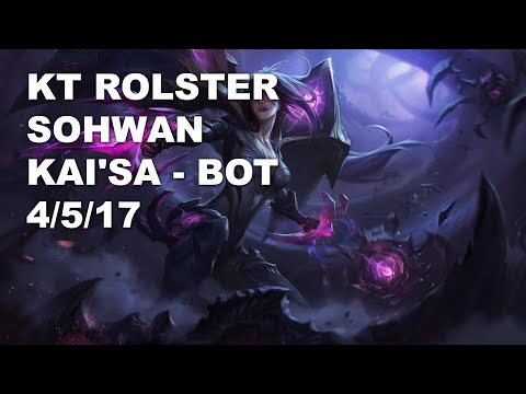 KT Rolster SoHwan Bot Kai'Sa vs Tahm Kench - KR Challenger Rank Game 10.7