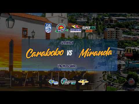 Campeonato Nacional Superliga Junior U16: Carabobo VS Miranda (Masculino) Semifinal