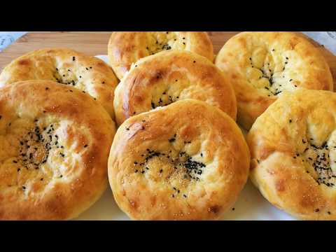 Kulcha Mazari,Tandoori Naan Bread Recipe,Naan Shirin Recipe, Afghani Kulcha,Afghan Cuisine نان شیرین Video