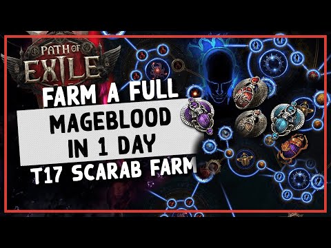 PoE | Farm A Mageblood In 1 Day: 12+ Div/Hr Scarab Farming! - 3.27 T17 Harbi Scarab Farm Guide