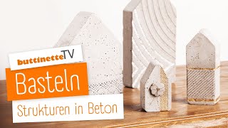 Beton Deko | Tutorial | buttinette TV [DIY]
