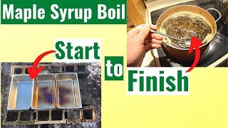 Making a Years Worth of Maple Syrup - Cheap Backyard Operation