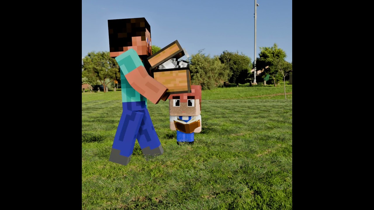 クリーパーとの戦い　#minecraft #マイクラ