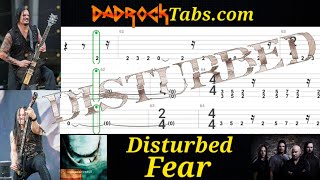 Fear - Disturbed - Guitar + Bass TABS Lesson 