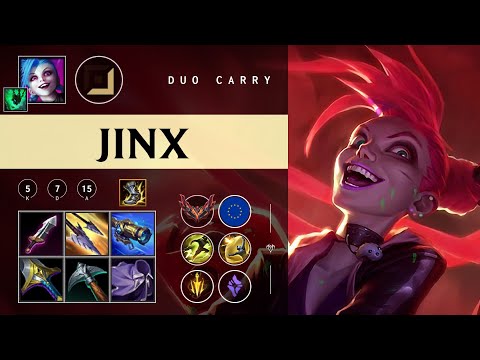 Jinx ADC vs Xayah - EUW Grandmaster Patch 26.01