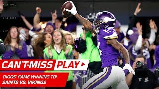 Stefon Diggs Makes Miracle TD Catch on Last Play, Vikings Win! 🦄 | Can't-Miss Play | NFL HLs