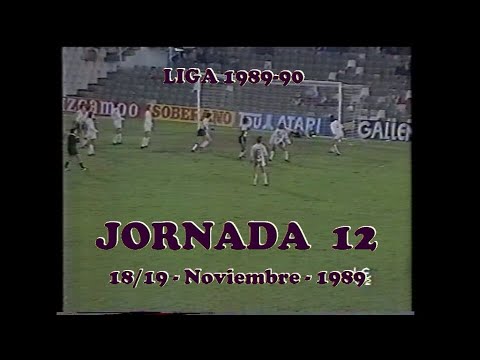 Goles Liga 1989-1990 Primera División Jornada 12