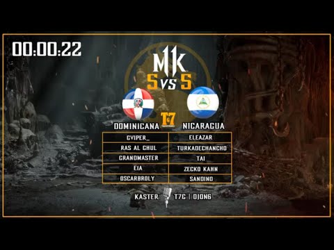 🏆 DOMINICANA VS NICARAGUA-【5 Vs 5】 -【MK11】FT. Gviper_, Turka, Tai, Sandino