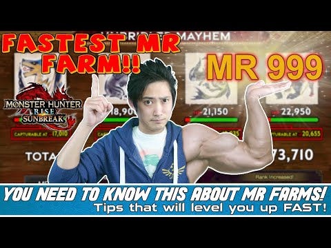 MH Rise Sunbreak FASTEST and BEST Master Rank FARMING METHODS! HOW TO Reach Over MR100 FASTER!