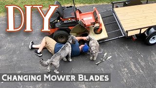How to Change the Blades on a Zero Turn Riding Mower - Simplicity