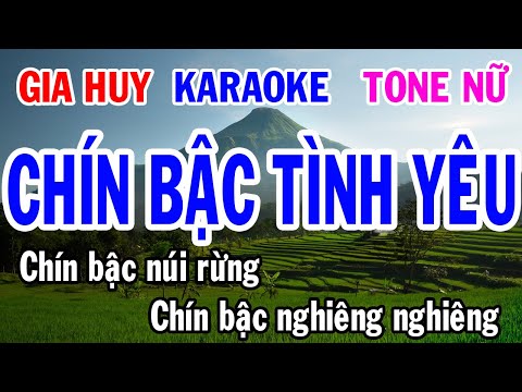 Karaoke  Chín Bậc Tình Yêu  Tone Nữ  Nhạc Sống  gia huy karaoke