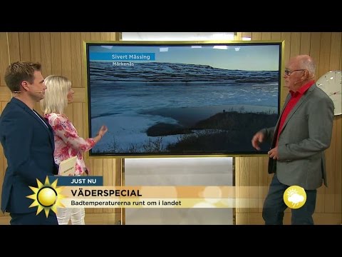 Dagens badtemperaturer - Nyhetsmorgon (TV4)