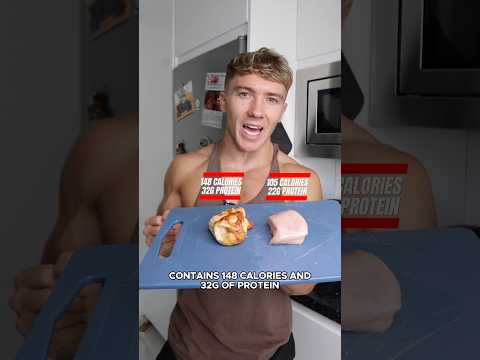 Should you weigh your chicken raw or cooked 🤔 #weighttloss #calories #nutritiontips #healthyeating