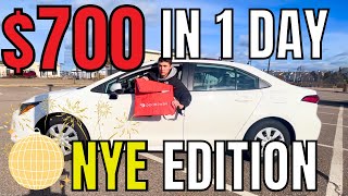 $700 IN ONE DAY DoorDash/Uber Eats Challenge (New Years Eve Special)