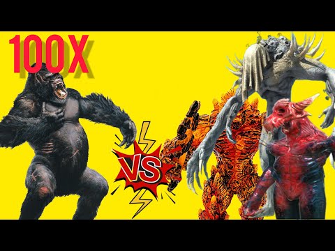 100X mutant primates VS Scourge, Lava Golem, Kozarog, Ogre Lord. Animal Revolt Battle Simulator