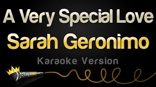 Sarah Geronimo - A Very Special Love (Karaoke Version)