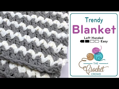 Left Hand Crochet for Beginners Baby Blanket Pattern The Crochet Crowd