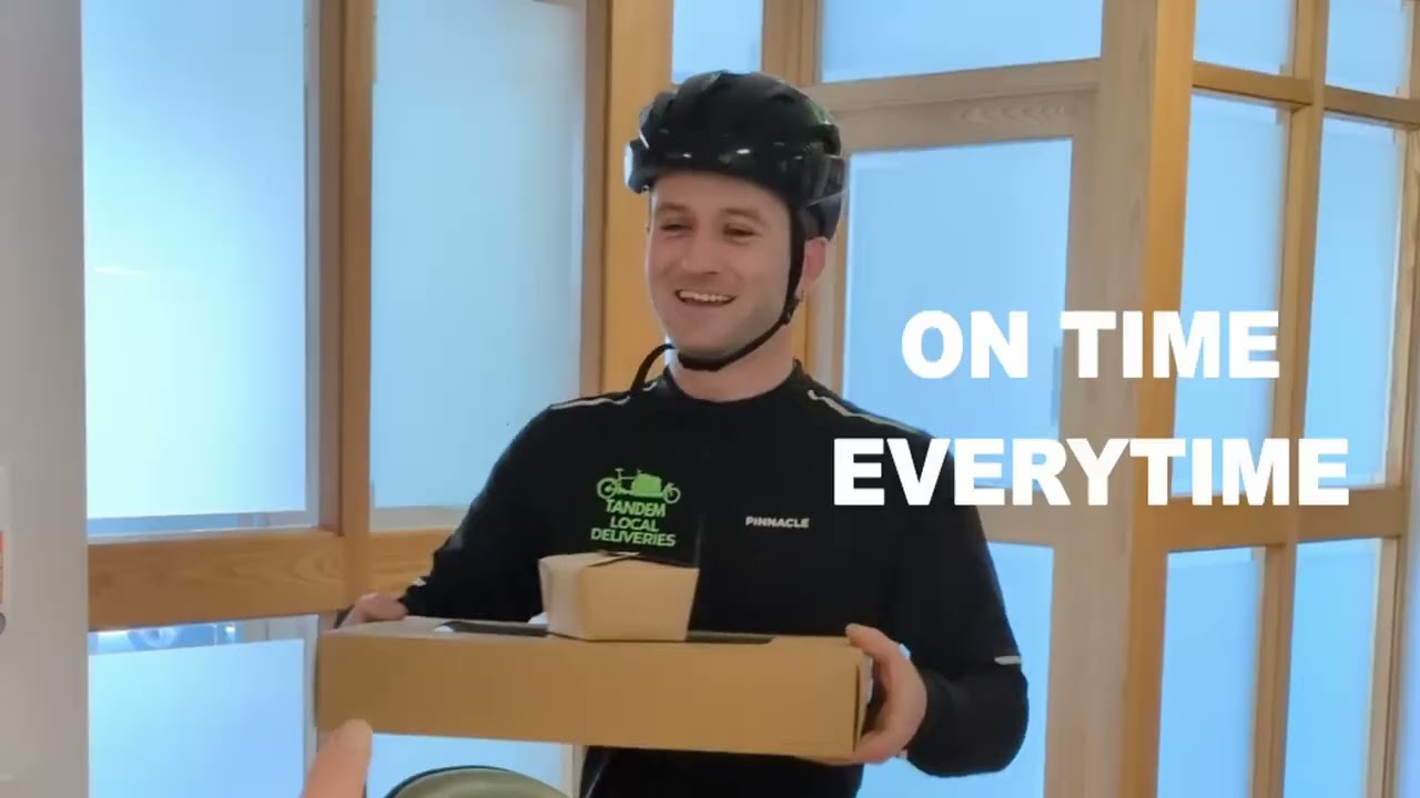 Tandem delivering in Waterford City