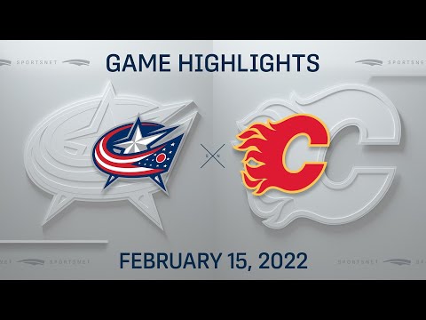 NHL Highlights | Blue Jackets vs. Flames - Feb. 15, 2022
