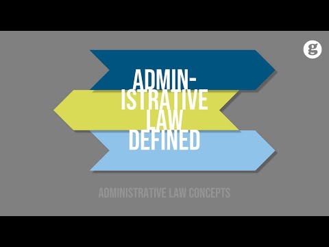 Administrative Law Defined