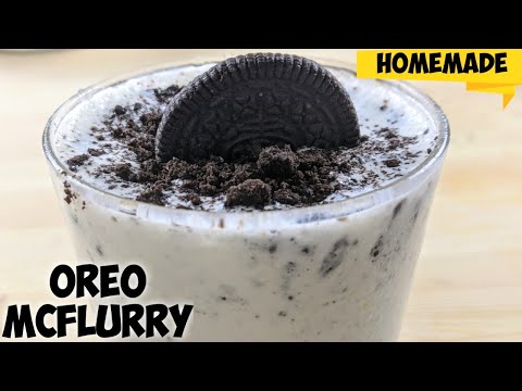 Oreo Mcflurry recipe |Homemade Oreo Mcflurry | McDonald's Oreo Mcflurry | How to make oreo mcflurry