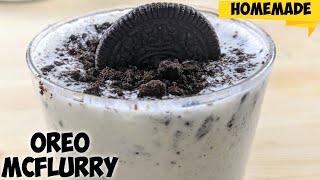 Oreo Mcflurry recipe |Homemade Oreo Mcflurry | McDonald's Oreo Mcflurry | How to make oreo mcflurry