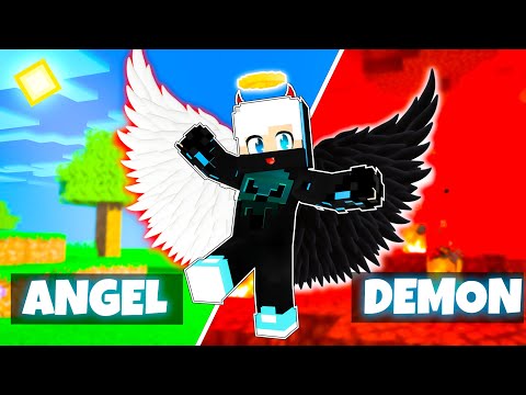 Playing As Half ANGEL Half DEMON In Minecraft (Hindi)