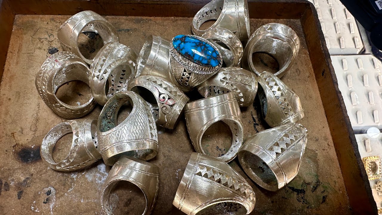 Ring Making: How to make custom jewelry. Men's silver ring 😍🇮🇷