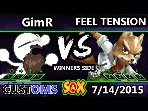 S@X 106 Customs - Snow (Fox) Vs. Average Joe (Donkey Kong) SSB4 WQ - Smash Wii U - Smash 4