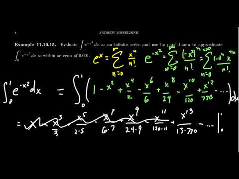 Maclaurin Series and Numerical Integration