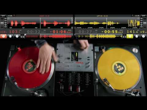 DJ Troubl' vinyl performance - Mixvibes Cross 1.3
