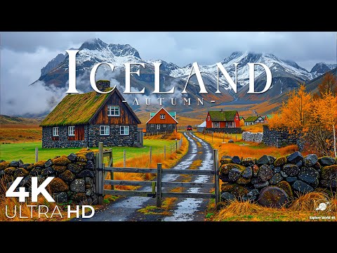 Iceland in Autumn 4K 🍂 Stunning Footage, Scenic Relaxation Film with Calming Music