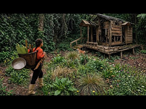 Full video: She survived and returned to the abandoned house in the woods...