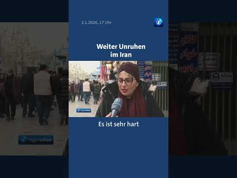 Weiter Proteste im Iran: Nun droht Trump. #Iran #USA #Trump #tagesschau #Nachrichten