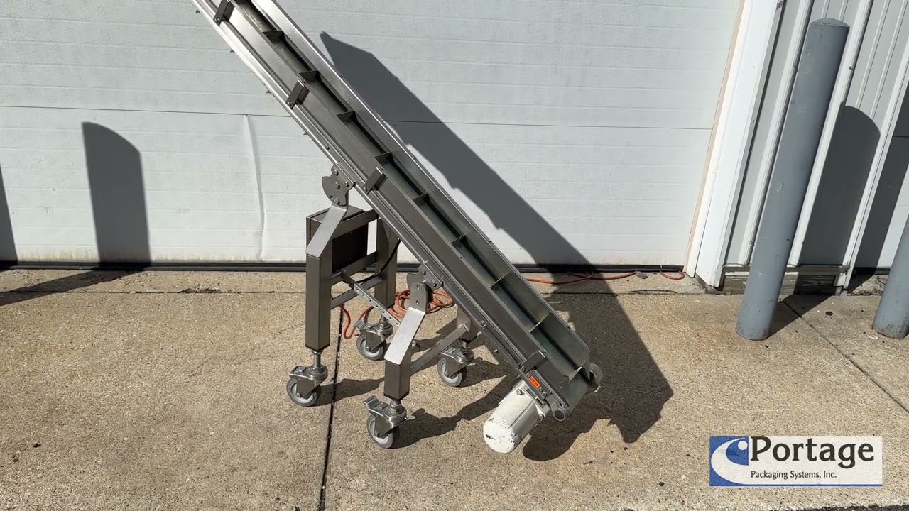 Dorner 7200 Series Sanitary  S.S. Conveyor  |  6” x 72" Up Conveyor with VFD Control
