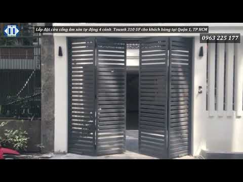 C&ocirc;ng tr&igrave;nh lắp đặt cổng &acirc;m s&agrave;n 4 c&aacute;nh tự động Tousek 310 UF cho kh&aacute;ch h&agrave;ng TP HCM