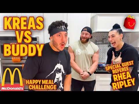 This McDonald's Food Challenge VS Buddy Matthews ft. Rhea Ripley Went TOO FAR!