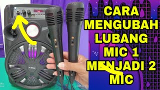 Download lagu CARA MEMBUAT LUBANG MIC 1 MENJADI 2 MIC DI SPEAKER AKTIF BLUETOOTH mp3