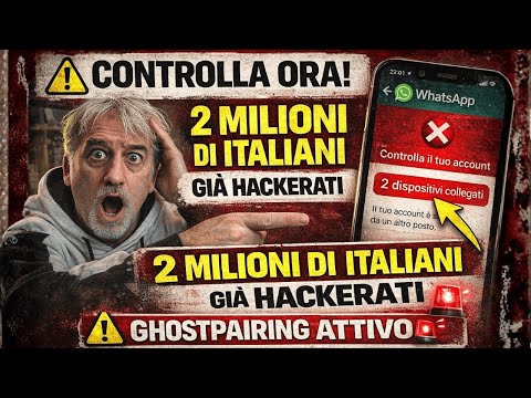 WHATSAPP: 2 MILIONI HACKERATI in Italia! SEI SPIATO? Controlla ORA