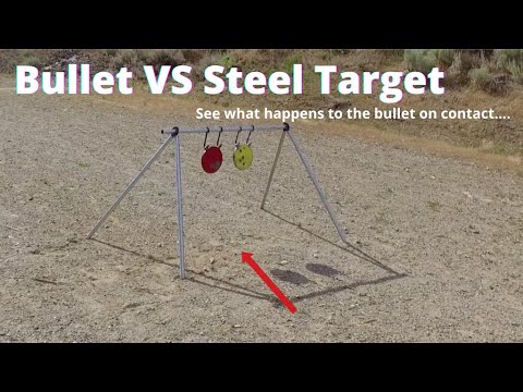 Does a bullet ricochet on an AR500 steel target?