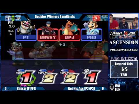 "Ascension 9/24/16" - Cancer (Wario & Mario) v. Got His Ass (Marth & Zard) - Winners Semis