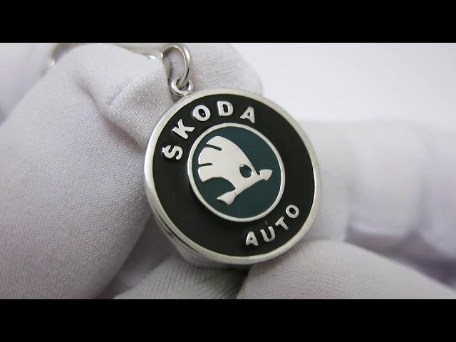 Срібний брелок "Skoda" 9017.1 Відео огляд