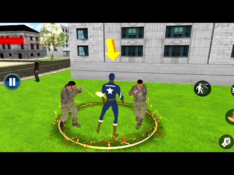 Flying Captain Hero Vs City Villains | Flying Superhero Crime City Rescue - Android GamePlay