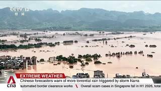 Heavy rains caused by weakened Typhoon Narra drench China's south