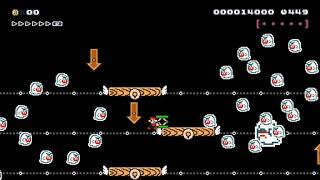 Super Warp World 4-2 Big Boo's Peek-a-POW any% RTA speedrun route